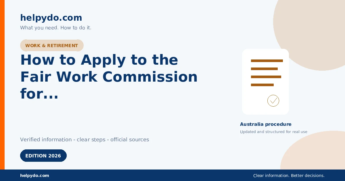 How to Apply to the Fair Work Commission for a Right to Disconnect Dispute — Australia guide